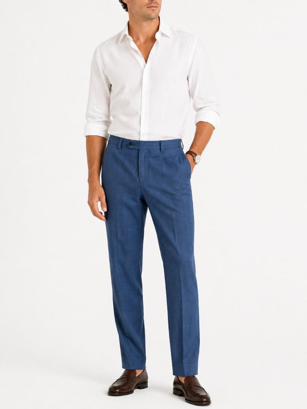 Ralph Lauren Men’s Plaid Blue Trouser Pants size 32 x 32 NWOT preppy golf classy
